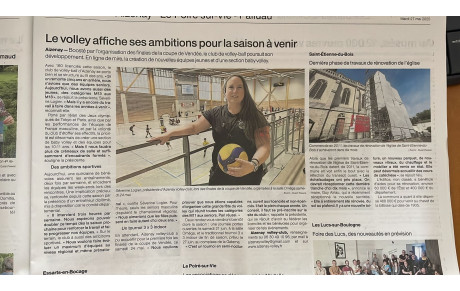 Aizenay Volley-ball raconté par Ouest France